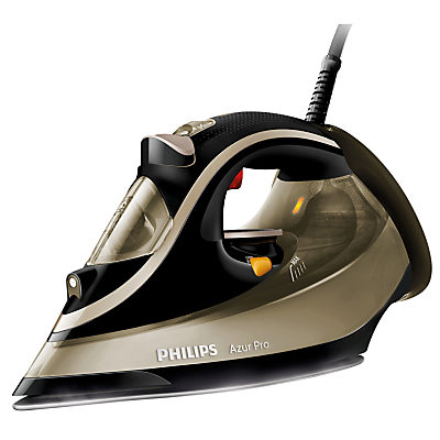 Philips GC488700 Azur Pro Steam Iron, Black / Gold